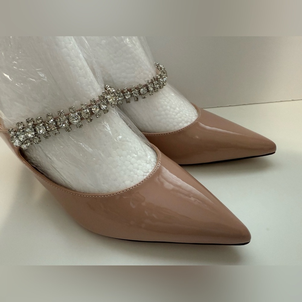 Elegant Women's Heels with Crystal Embellishments - Size 7 - Picture 5 of 12